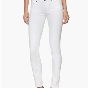 Paige skyline crop optic white jeans size 27